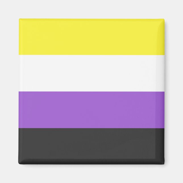 Enby (Non-binary Pride) Flag Magnet (Front)