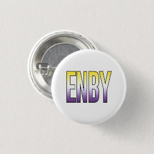 ENBY - Nonbinary 1 Inch Round Button