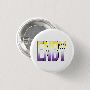 ENBY - Nonbinary 1 Inch Round Button