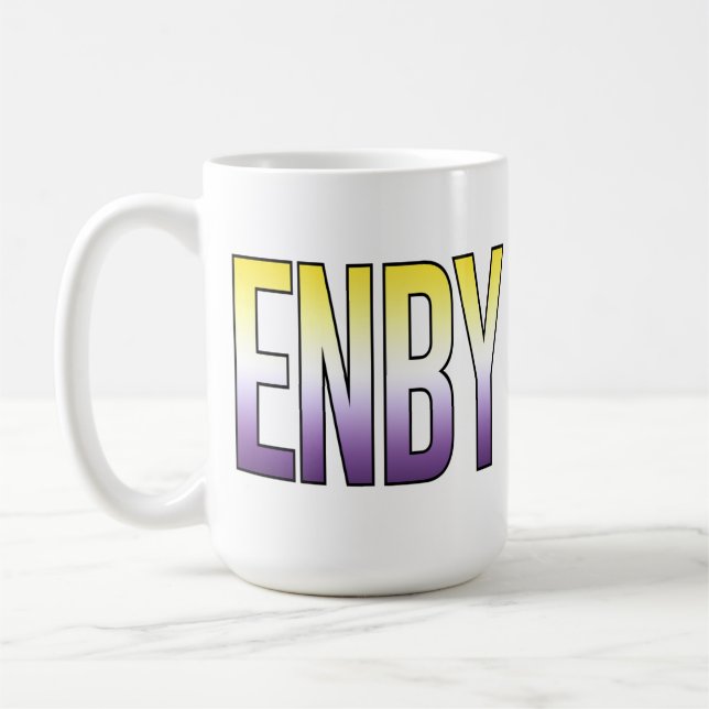 ENBY - Nonbinary Coffee Mug (Left)