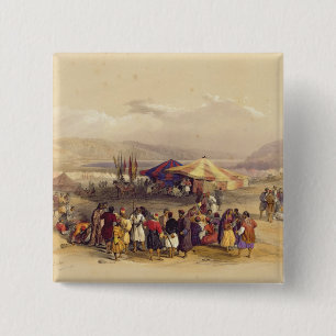 Encampment of the Pilgrims at Jericho' Volume II 2 Inch Square Button