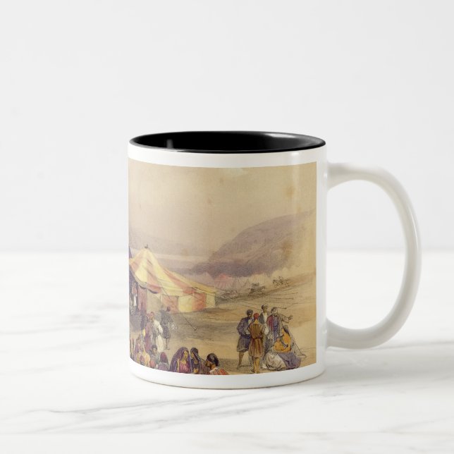 Encampment of the Pilgrims at Jericho' Volume II Two-Tone Coffee Mug (Right)