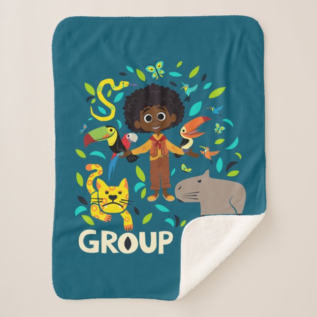 Encanto | Antonio - Group Chat Sherpa Blanket (Front)
