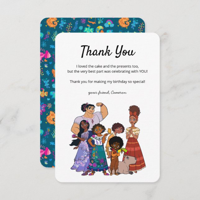 Encanto Birthday Thank You Invitation (Front/Back)