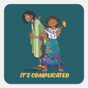 Encanto   Bruno & Mirabel - It's Complicated Square Sticker