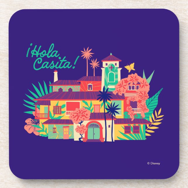 Encanto | Casa de Los Madrigal - Hola Casita Coaster (Front)