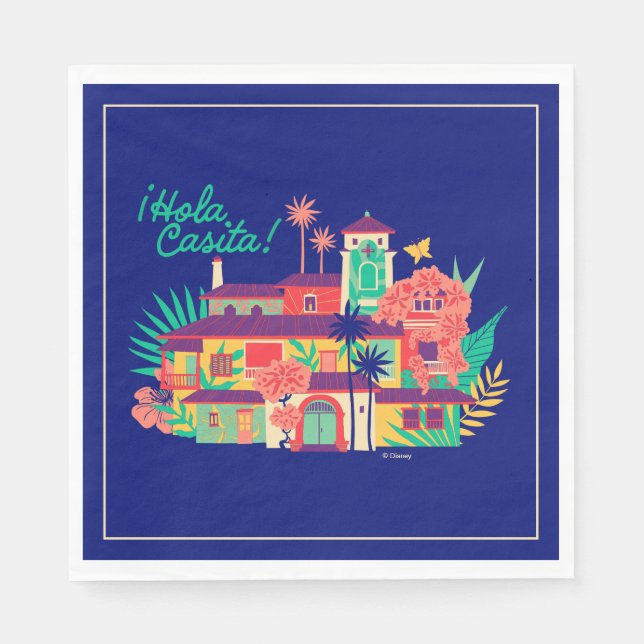 Encanto | Casa de Los Madrigal - Hola Casita Napkin (Front)