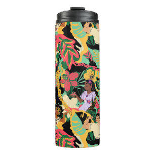 Encanto Colorful Floral Pattern Thermal Tumbler