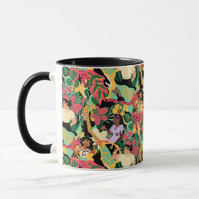 Encanto Colourful Floral Pattern Mug (Left)