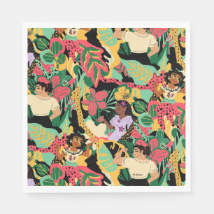 Encanto Colourful Floral Pattern Napkin