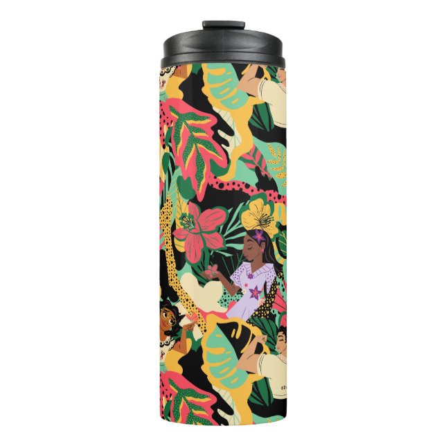 Encanto Colourful Floral Pattern Thermal Tumbler (Front)