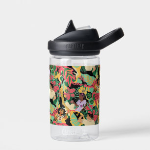 Encanto Colourful Floral Pattern Water Bottle