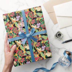 Encanto Colourful Floral Pattern Wrapping Paper