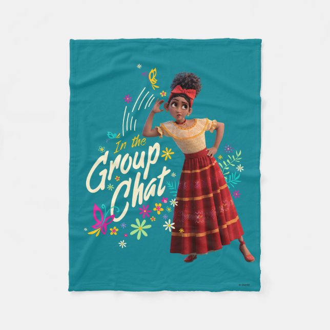 Encanto | Dolores - In The Group Chat Fleece Blanket (Front)