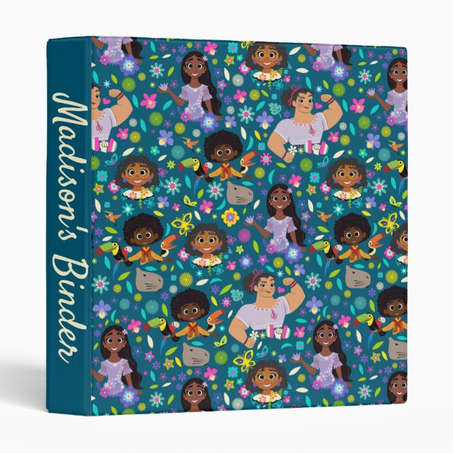 Encanto | Floral Character Pattern Binder (Front/Spine)