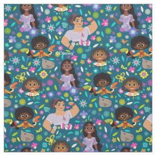 Encanto   Floral Character Pattern Fabric