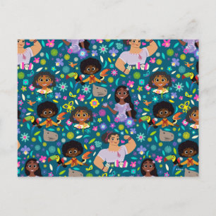 Encanto   Floral Character Pattern Postcard