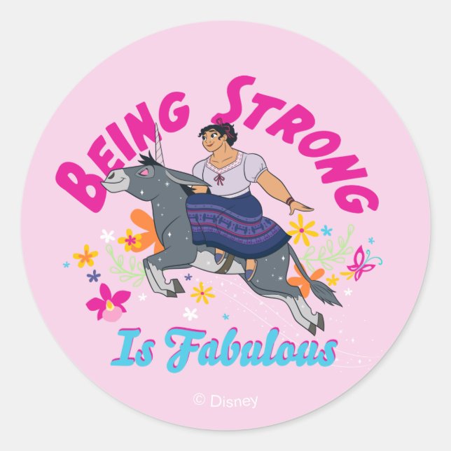 Encanto | Luisa - Being Strong Is Fabulous Classic Round Sticker (Front)