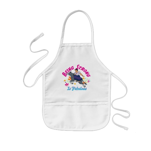 Encanto | Luisa - Being Strong Is Fabulous Kids Apron (Front)