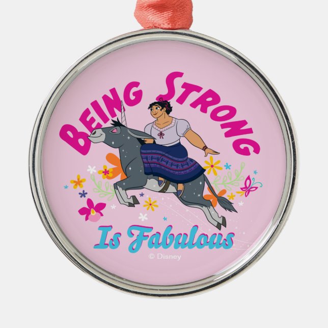 Encanto | Luisa - Being Strong Is Fabulous Metal Ornament (Front)