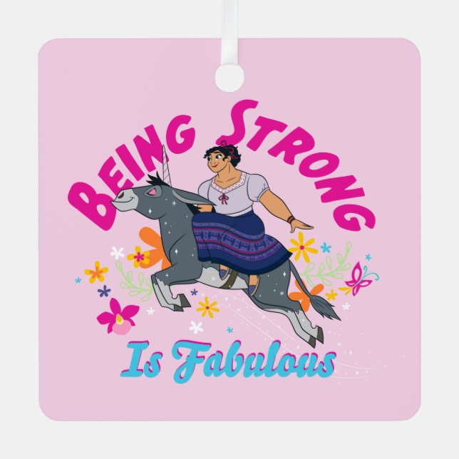Encanto | Luisa - Being Strong Is Fabulous Metal Ornament (Front)