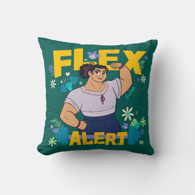 Encanto | Luisa - Flex Alert Throw Pillow (Front)
