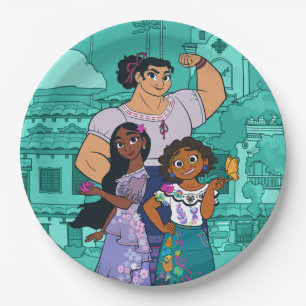 Encanto   Luisa, Isabela, & Mirabel Paper Plate