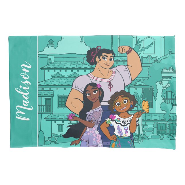 Encanto | Luisa, Isabela, & Mirabel Pillowcase (Front)