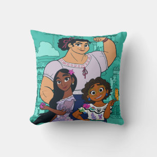 Encanto   Luisa, Isabela, & Mirabel Throw Pillow