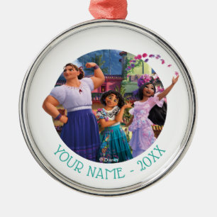 Encanto Luisa, Mirabel, & Isabela Metal Ornament