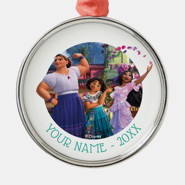 Encanto | Luisa, Mirabel, & Isabela Metal Ornament (Front)