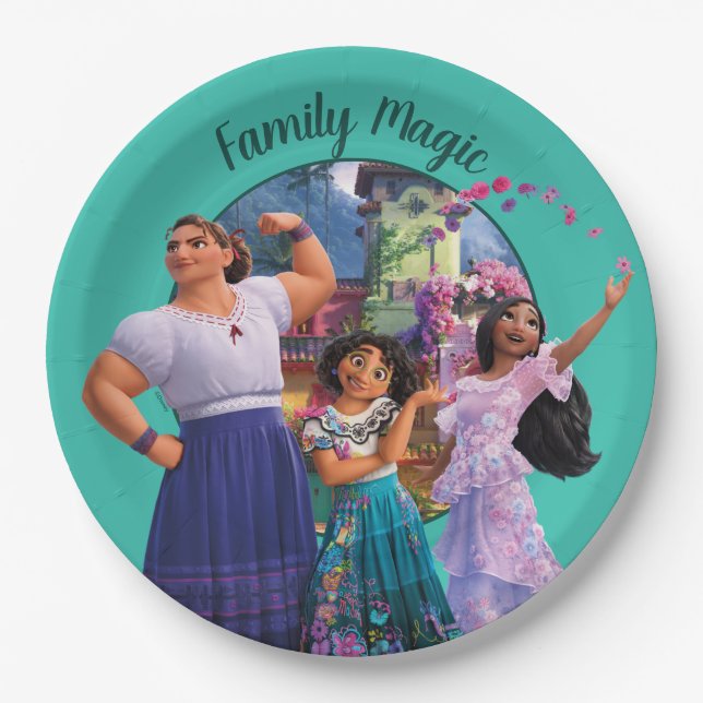 Encanto | Luisa, Mirabel, & Isabela Paper Plate (Front)