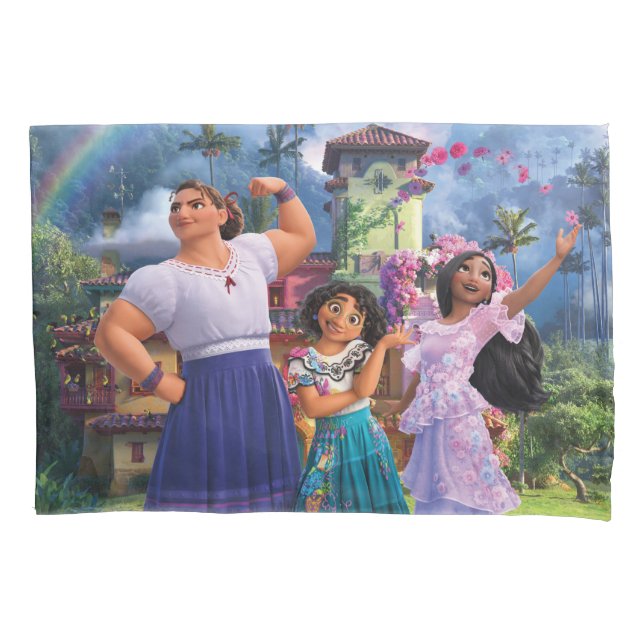 Encanto | Luisa, Mirabel, & Isabela Pillowcase (Front)