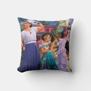 Encanto   Luisa, Mirabel, & Isabela Throw Pillow