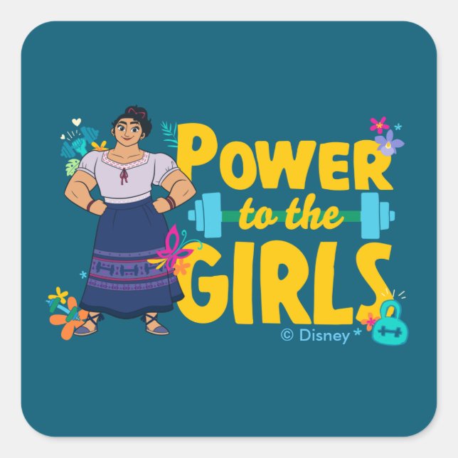 Encanto | Luisa - Power to the Girls Square Sticker (Front)