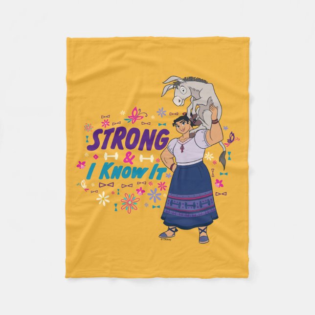 Encanto | Luisa - Strong & I Know It Fleece Blanket (Front)