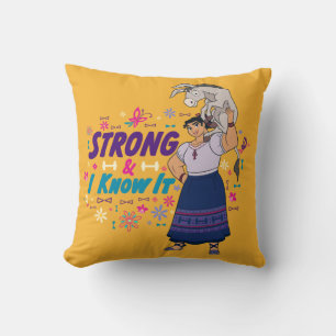 Encanto   Luisa - Strong & I Know It Throw Pillow