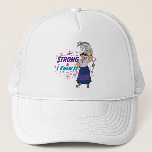 Encanto | Luisa - Strong & I Know It Trucker Hat (Front)