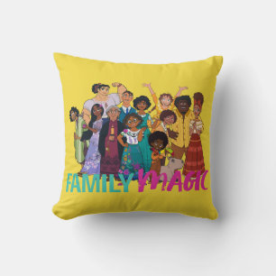 Encanto Madrigal Family - Family Magic Throw Pillow