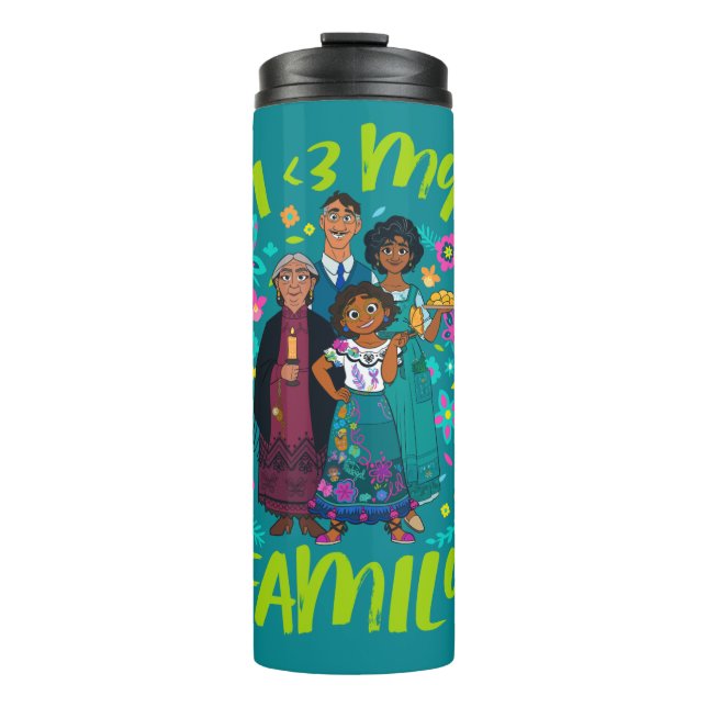 Encanto | Madrigal Family - I <3 My Family Thermal Tumbler (Front)