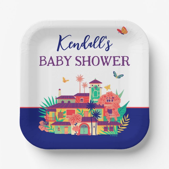 Encanto Magical Casa Madrigal Baby Shower Paper Plate (Front)