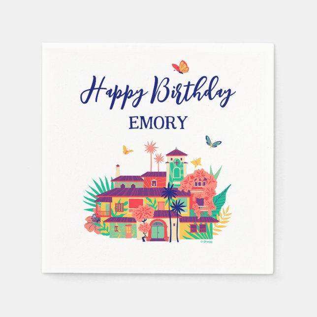 Encanto Magical Casa Madrigal Birthday Napkin (Front)