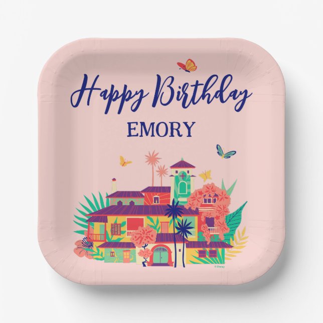 Encanto Magical Casa Madrigal Birthday Paper Plate (Front)