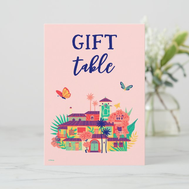 Encanto Magical Casa Madrigal Gift Table Card (Standing Front)