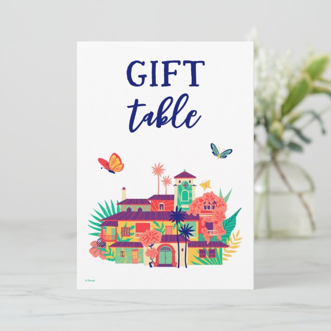 Encanto Magical Casa Madrigal Gift Table Card (Standing Front)