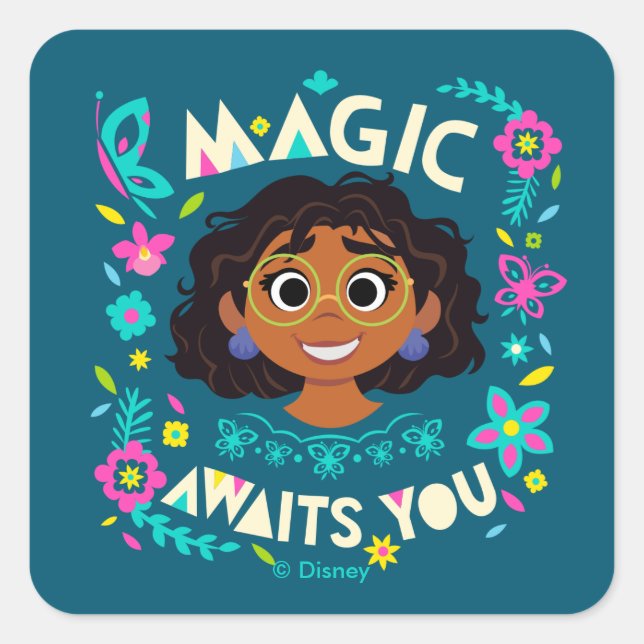 Encanto | Mirabel - Magic Awaits You Square Sticker (Front)