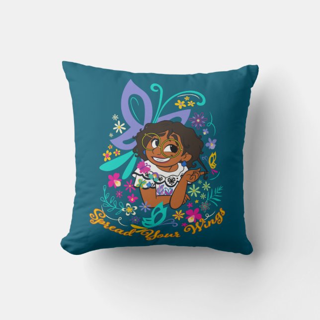 Encanto | Mirabel - Spread Your Wings Throw Pillow (Front)