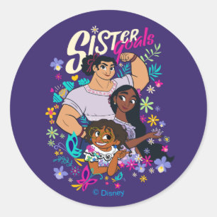 Encanto Sister Goals Classic Round Sticker