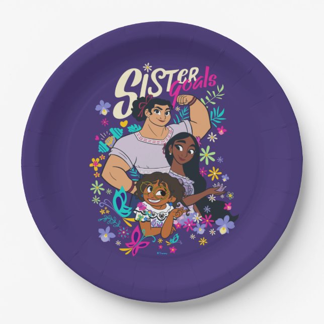 Encanto | Sister Goals Paper Plate (Front)