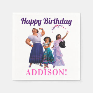 Encanto Sisters Birthday Napkin